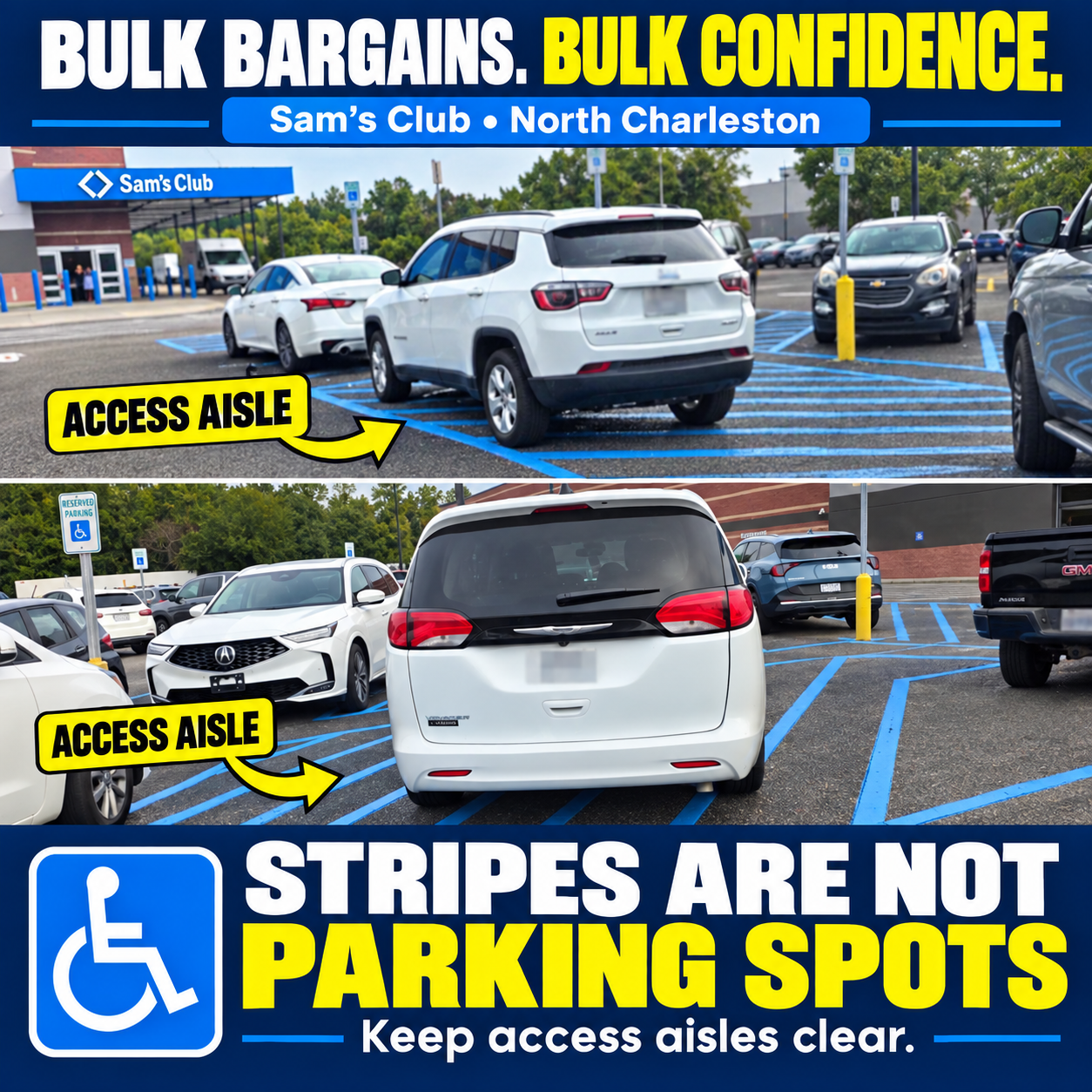 Sam’s Club: Buy in Bulk, Invent Your Own Parking Spot