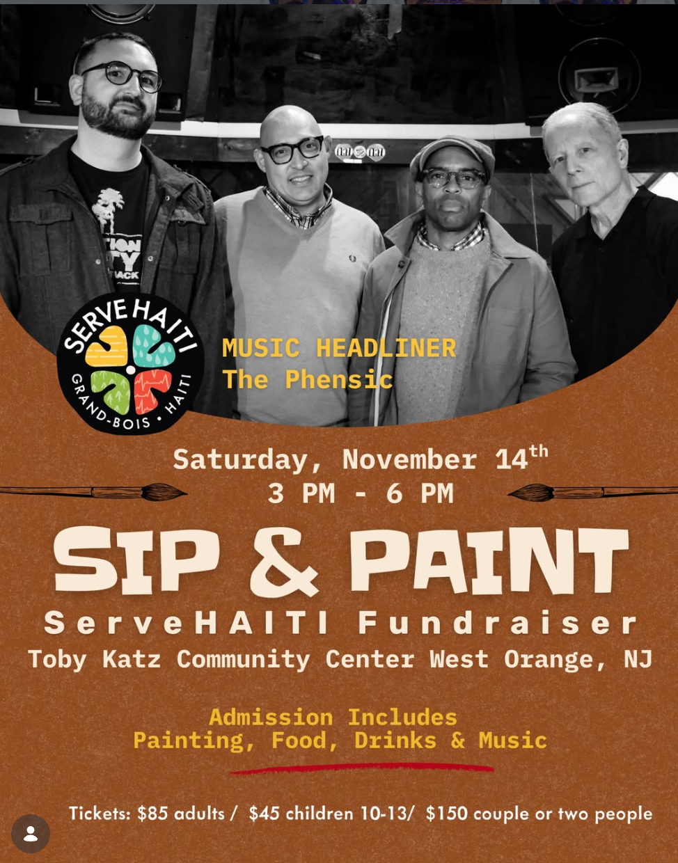 Reggae, Ska &amp; a Good Cause: Catch The Phensic at ServeHAITI’s Sip &amp; Paint
