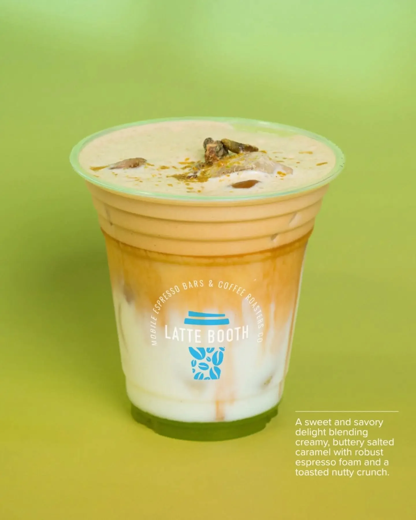 Nutty. Sweet. Salty. Caffeinated. All in one cup.

I know it sounds like a lot... but trust me, the Salted Caramel Pistachio Latte is dangerously good‼️🤤

Salted caramel + espresso, shaken into a creamy foam, then poured over pistachio milk.

The