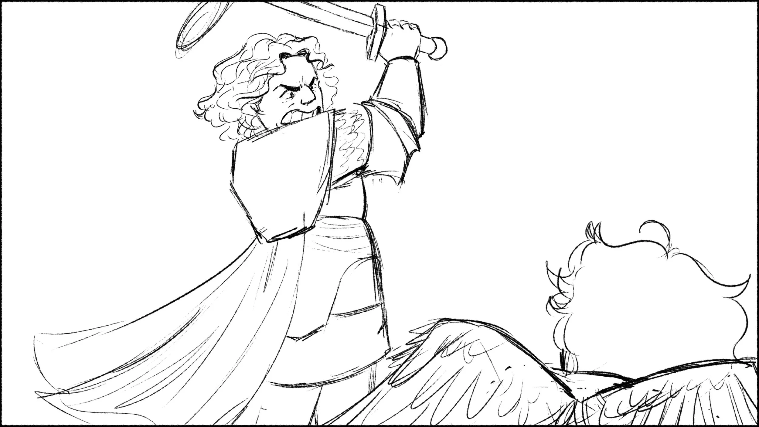 "Divine Wrath" Panel 1 Pencils