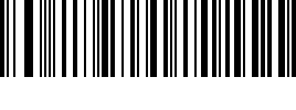 Plain white background with a large black barcode on top.