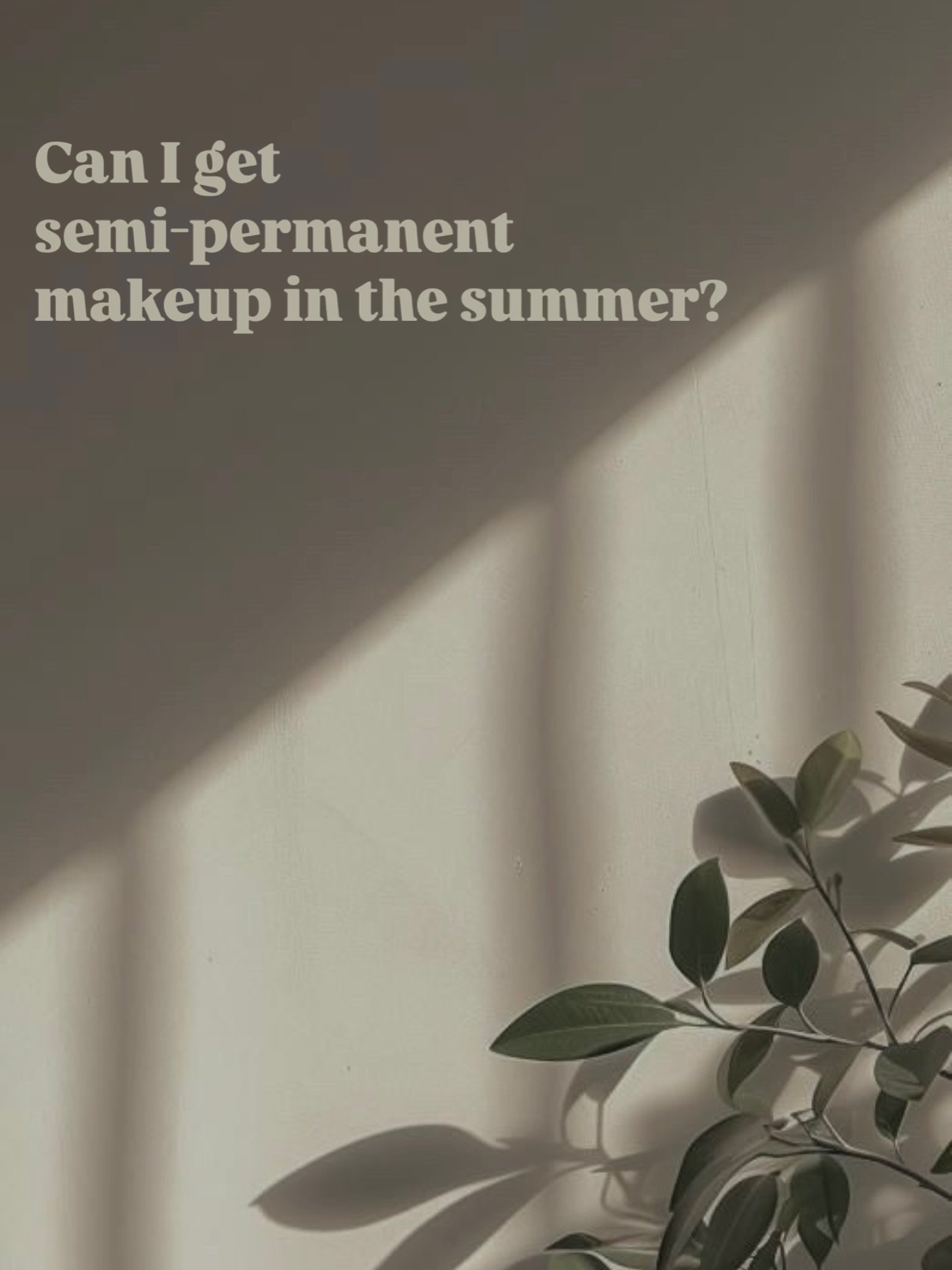 Thinking about getting your brows done this summer?
Here&rsquo;s the truth: there&rsquo;s nothing wrong with getting your permanent makeup done in the warmer months &mdash; you just need to be a bit more mindful during the first 7&ndash;14 days.

Can