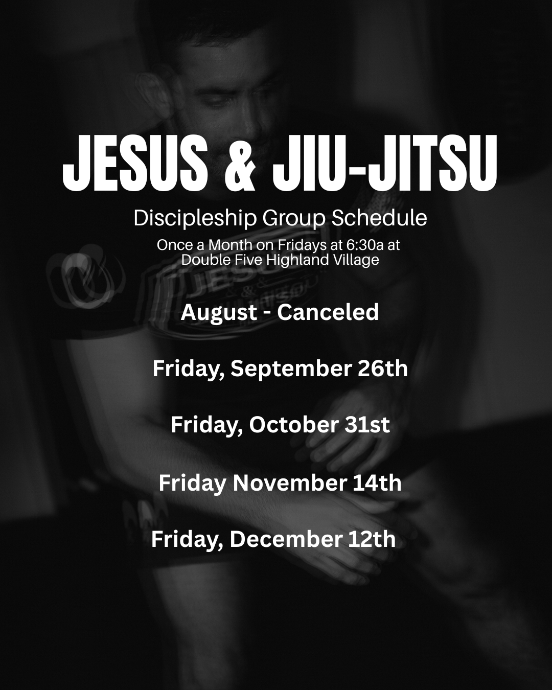 Jesus and Jiu-Jitsu | Discipleship Group Calendar