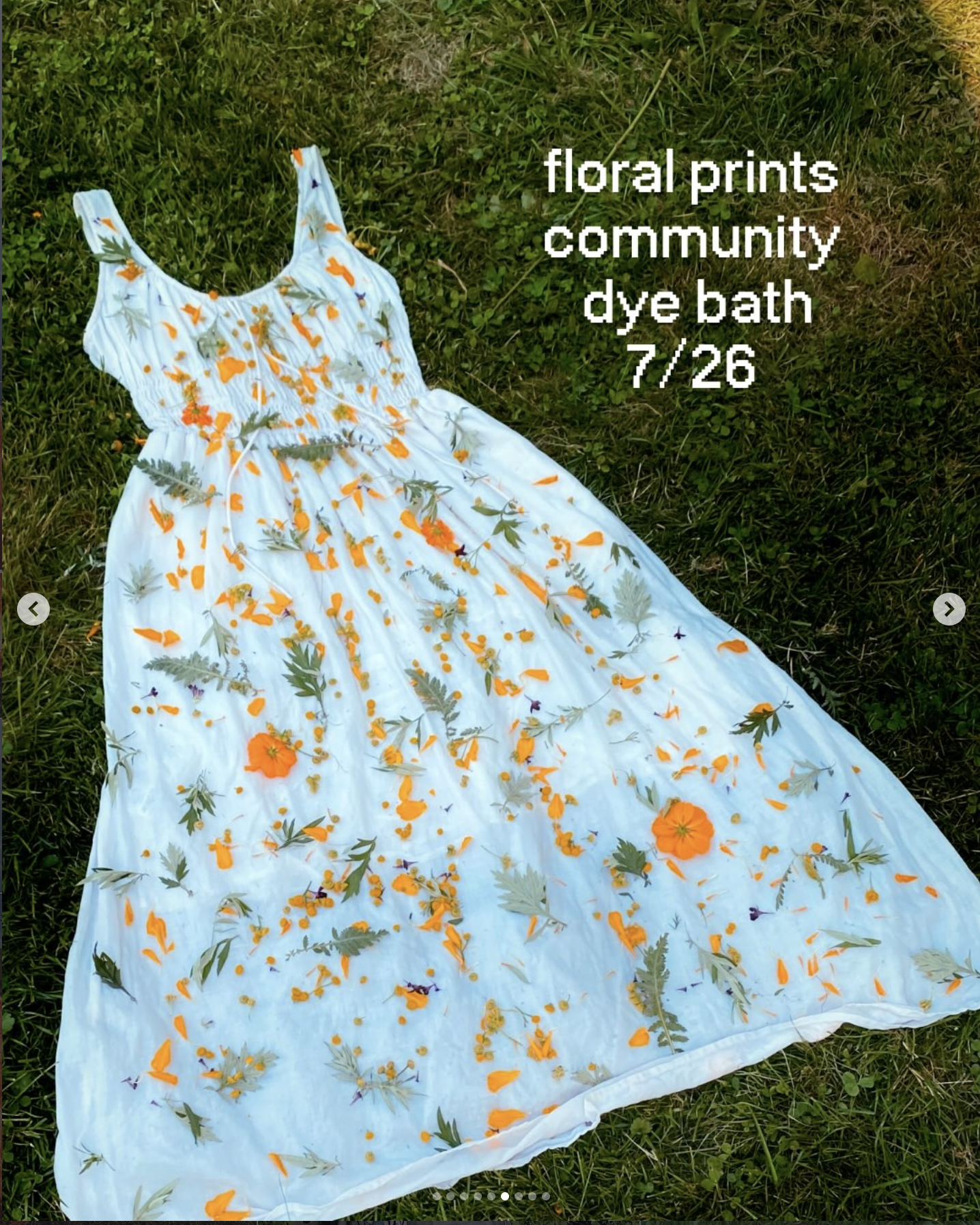 Floral Prints Community Dye Bath