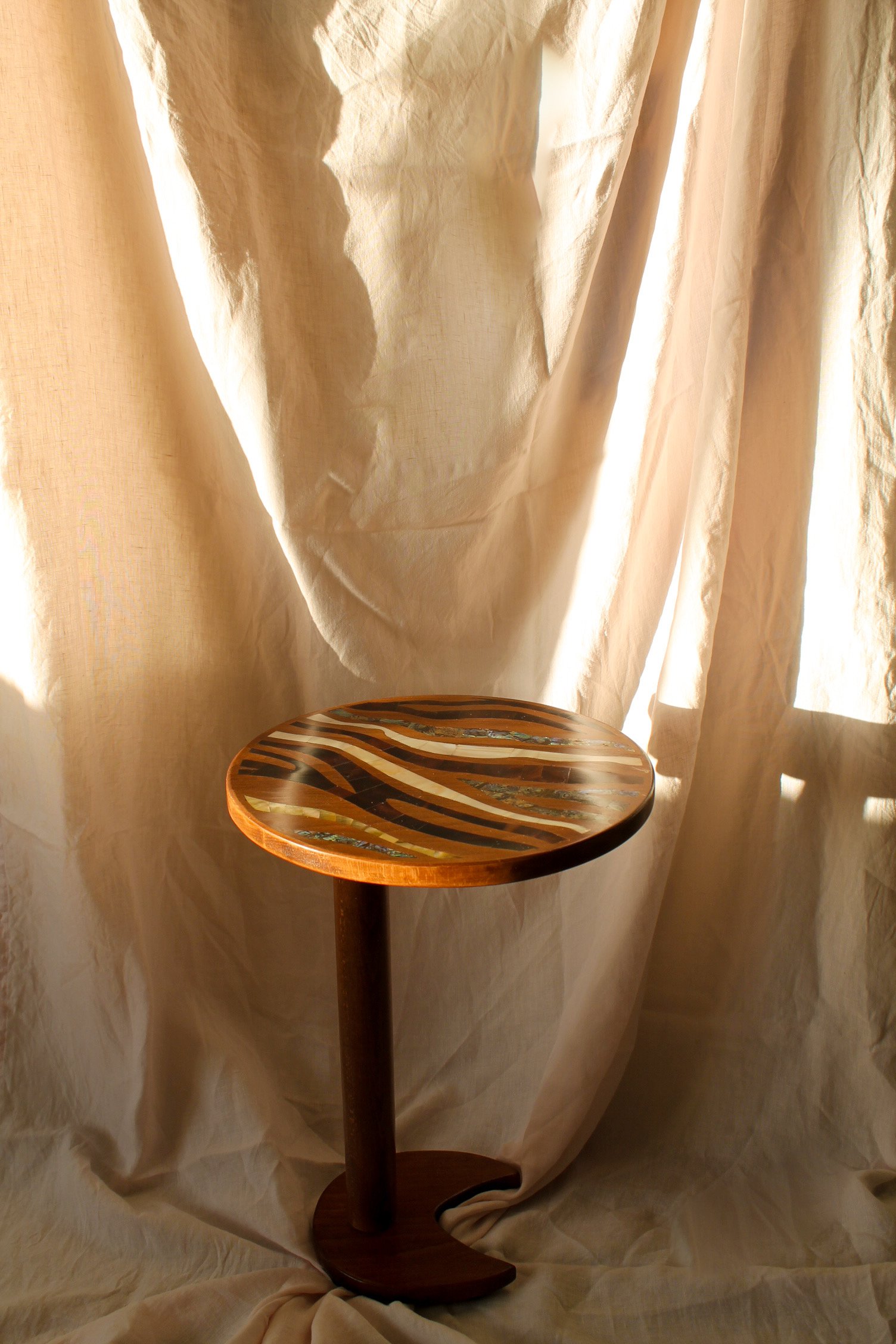 Zebra Print Side Table