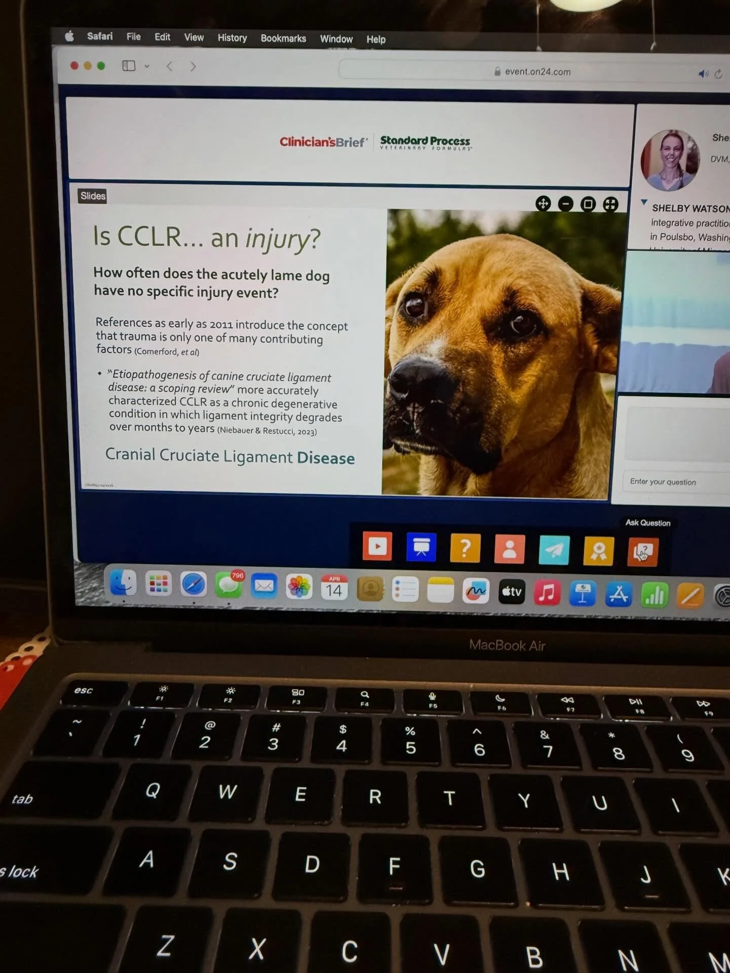 &ldquo;If you do what you love, you won&rsquo;t work a day in your life&rdquo;

Last night, from 8-9pm, Dr. Lacy sat in on a continuing education course that she won&rsquo;t even get credit for! (Technically it was for veterinarians but she genuinely