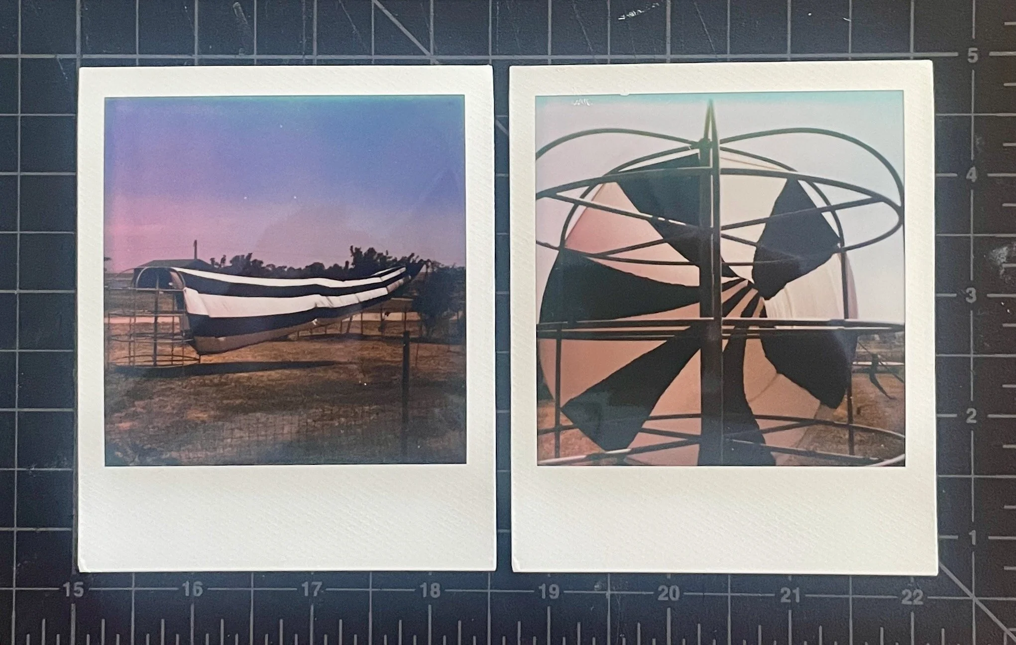 Vortex in Two Dot on SX-70 film