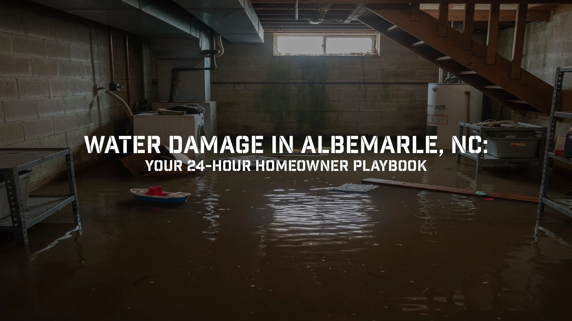 Water Damage in Albemarle, NC: Your 24-Hour Homeowner Playbook