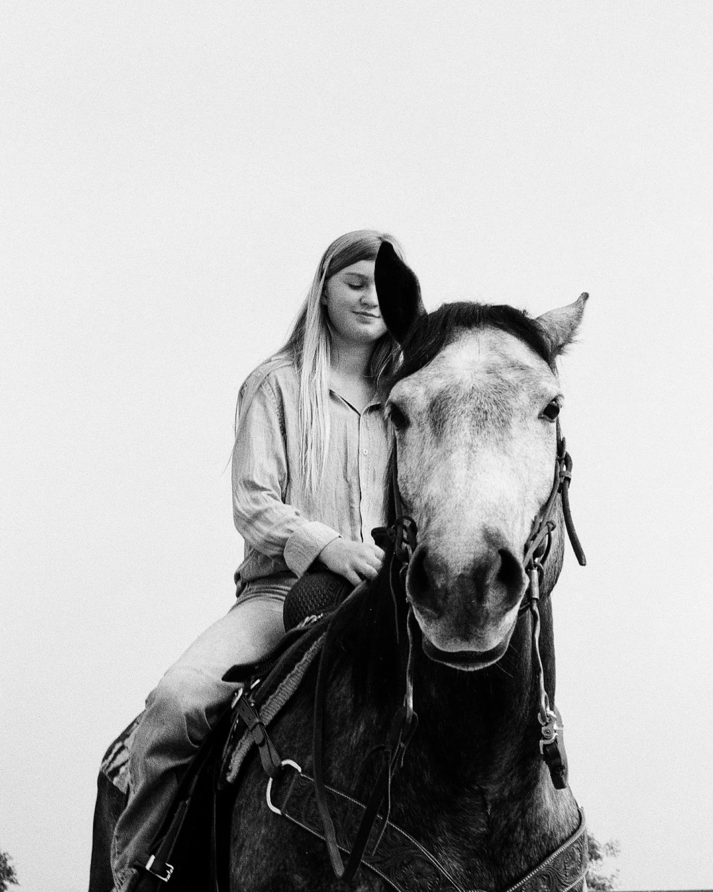 This age.
A girl and her first horse.

The kind of moment you don&rsquo;t realize is everything until so much later.

It&rsquo;s fleeting.
And so, so special to witness.

&mdash;

Portrait session with Harper and her horse, Murphy
On film
Ojai, CA
