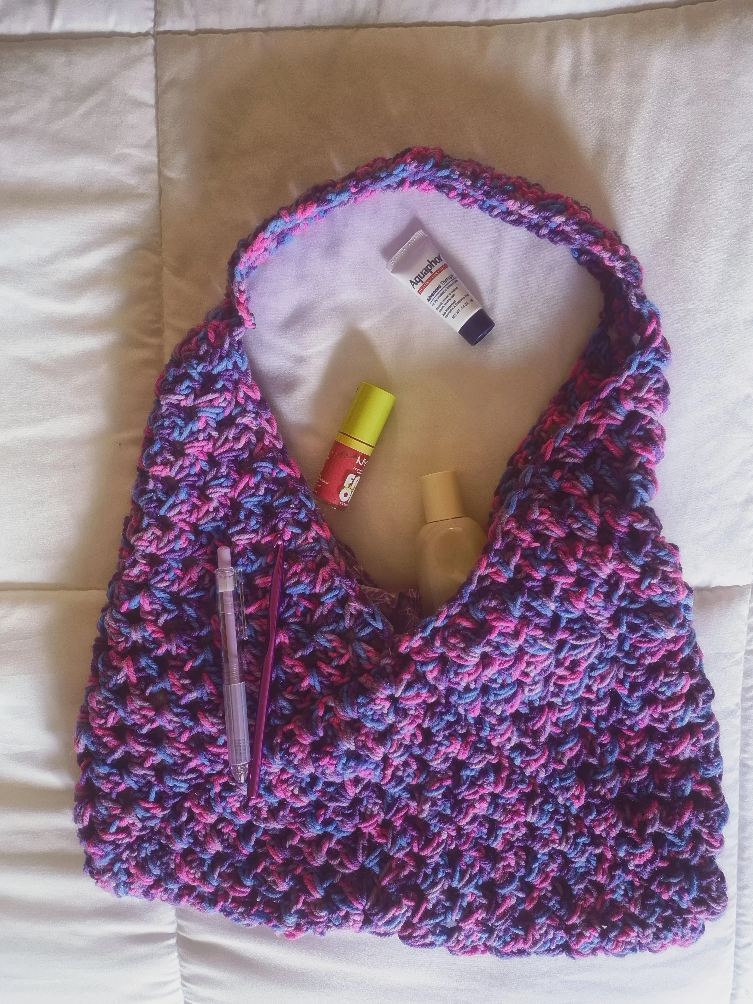 Multi-color Granny Square Bag