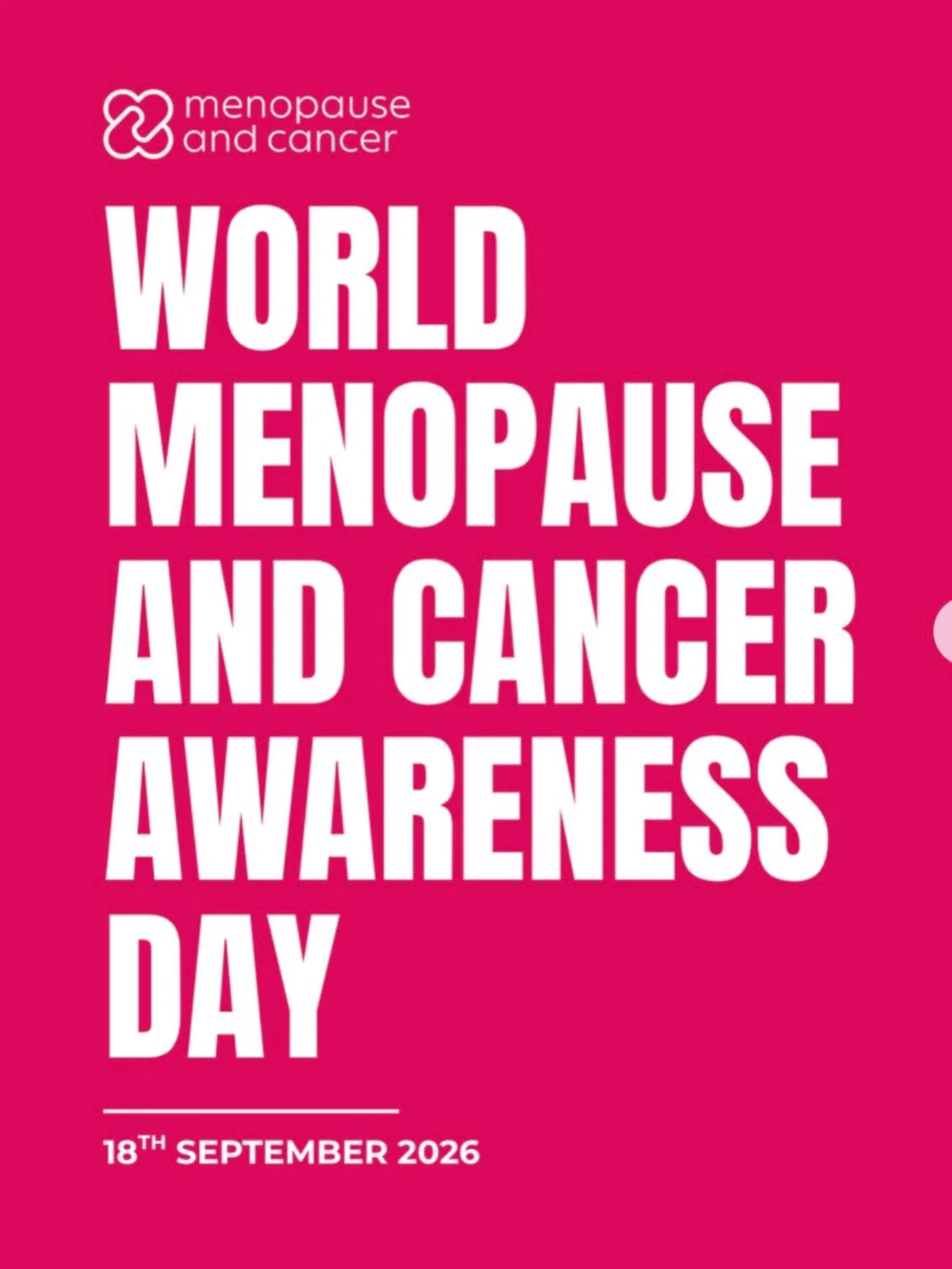 Today is World Cancer and Menopause Awareness Day.

I have friends. Family. And now clients. Women who went through cancer treatment and came out the other side facing menopause overnight, with an oncology team that saved their life but was never tra