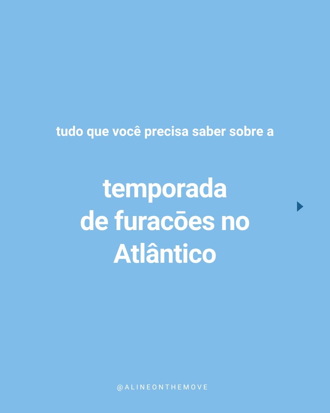 🇧🇷 Junho chegou e consequentemente a temporada de furac&otilde;es no Atl&acirc;ntico tamb&eacute;m. 🌀

👉🏼 Arrasta para conferir um GUIA de tudo que voc&ecirc; precisa saber sobre a temporada de furac&otilde;es, fontes seguras para seguir e como 