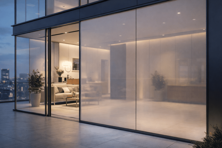 Before (clear glass mode)