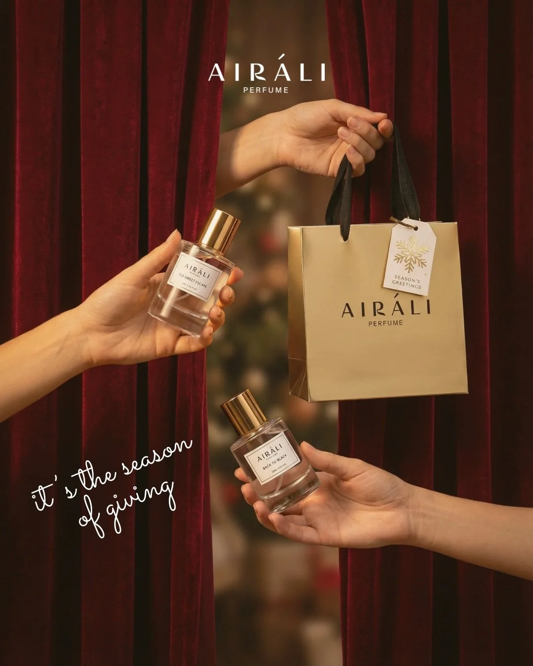 🎁 ❄️ It&rsquo;s the season of giving and the perfect time to wrap up something meaningful. A scent they&rsquo;ll wear, remember, and smile about. Make this year&rsquo;s gift extra special with Airali Perfume. ✨

Shop now on Shopee, TikTok Shop &amp;