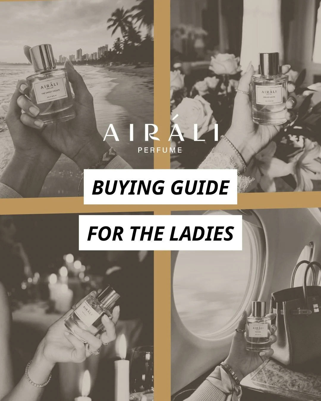 ✨Airali Perfume Buying Guide for the Ladies✨

Find the one that feels like you. Shop now or DM us if you need assistance.

#AiraliPerfume #BuyingGuide #MadeinMalaysia