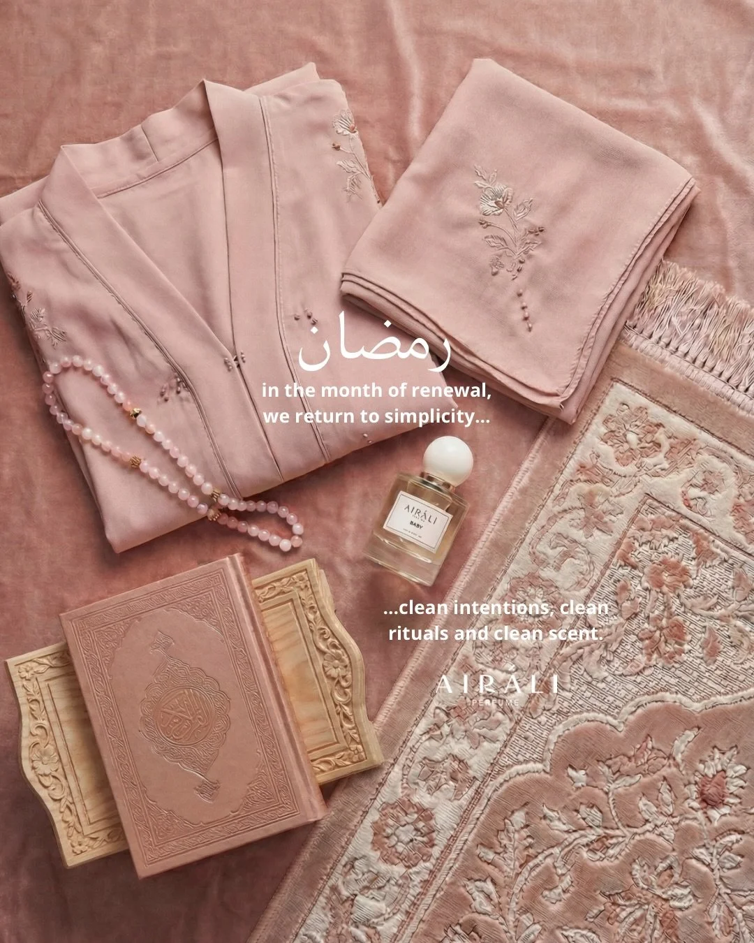 A time to cleanse the heart,
to soften the ego,
to return to what truly matters.

This Ramadan, choose softness.
Not loud. Not overwhelming.
Just a gentle presence &mdash; inside and out. 🌙✨