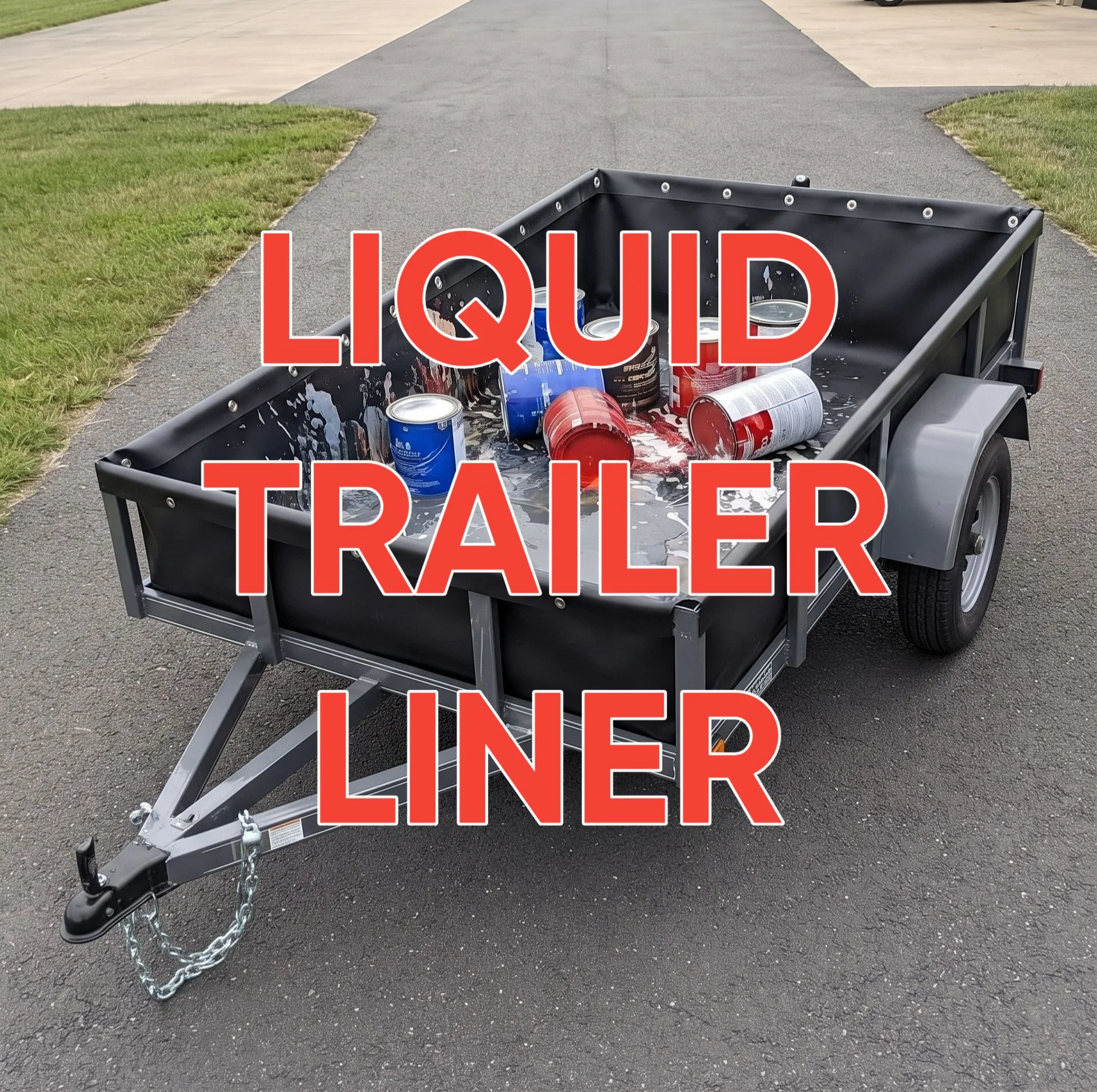 A Utility Trailer liner for containement,