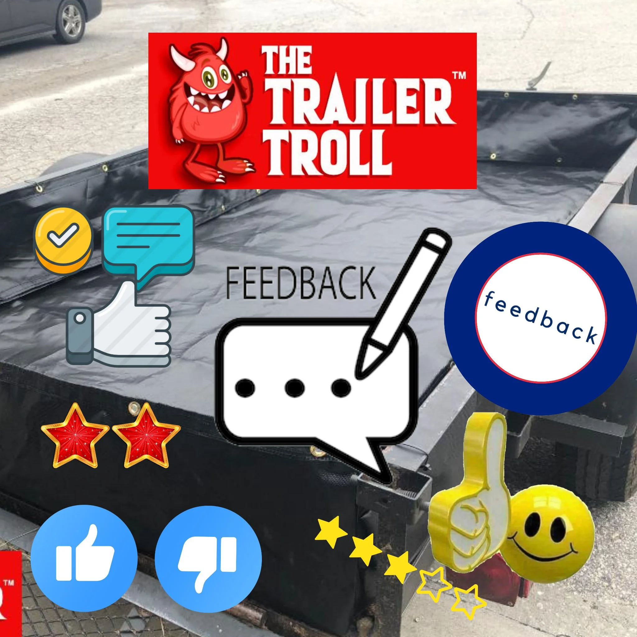 See customer reviews and feedback about the Trailer Troll liner's quality, fast shipping, and performance hauling materials like gravel and yard waste in a utility trailer.