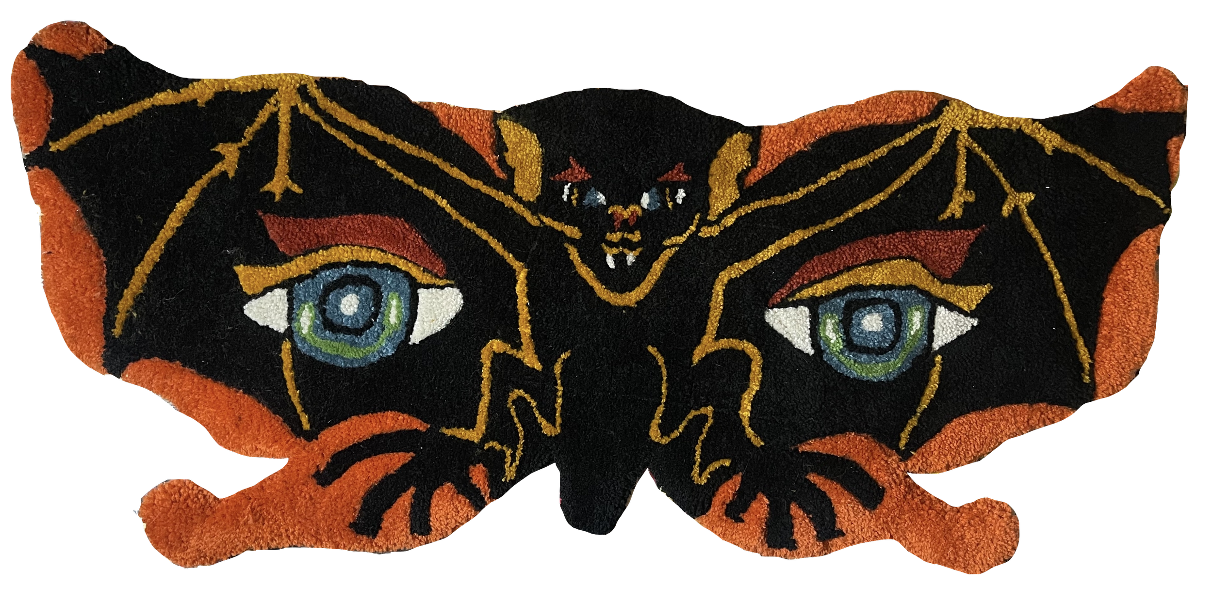 vintage design bat halloween, 4ft wide