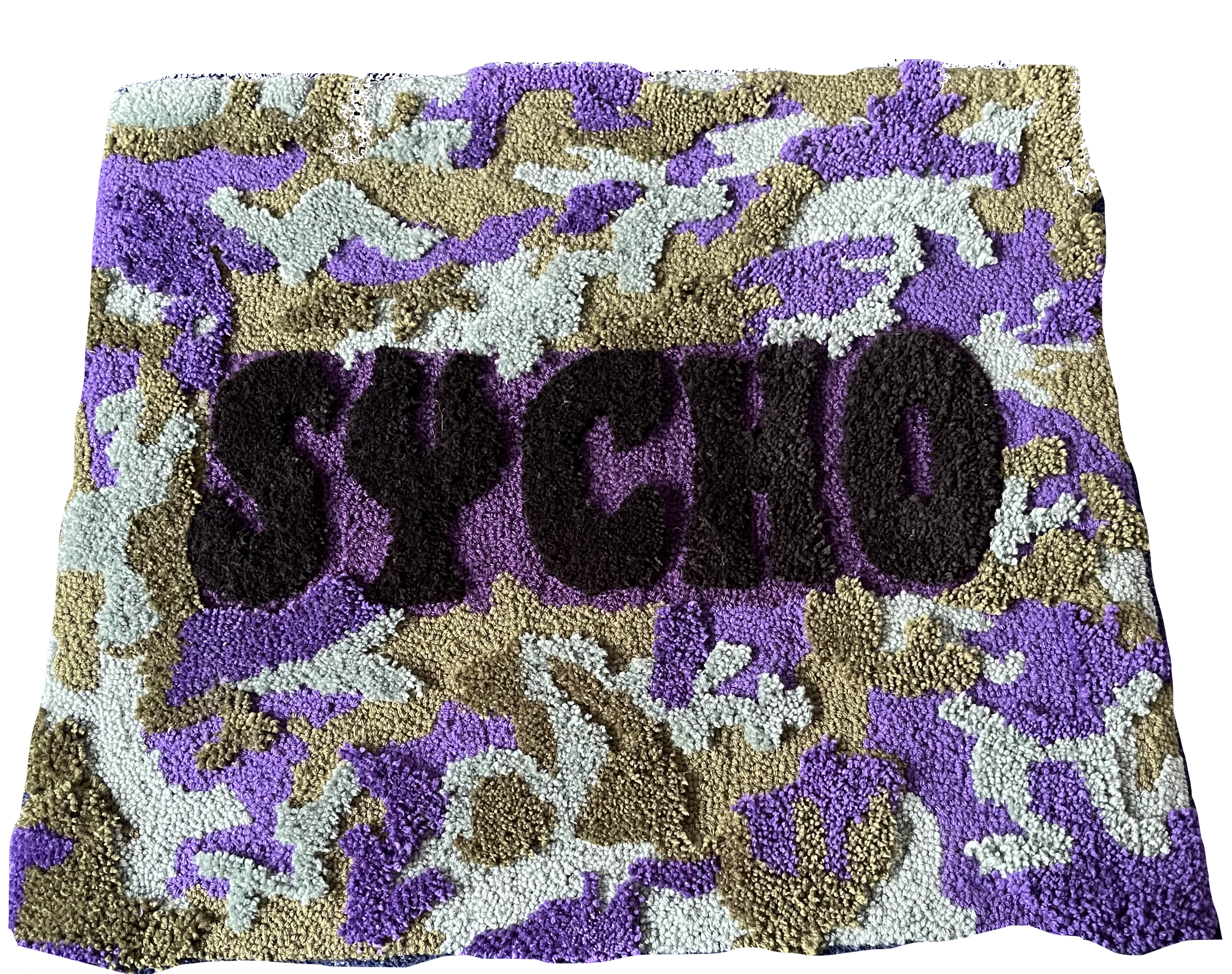 Custom name rug: punch needle