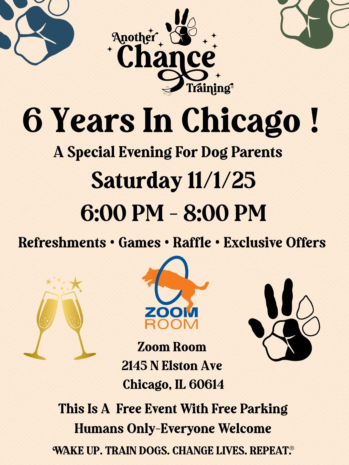 🎉 Celebrate Another Chance Training&rsquo;s 6th Anniversary🐾🥳

With everything going on in our world lately, a couple of hours just for you is much needed. Let us spoil you as we host a night of light refreshments, fun games (we promise they are f