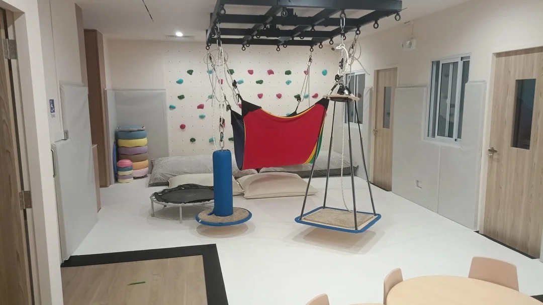 Outfitted a new integrated occupational therapy space in Tengah with flooring and wall protection designed for a safe, comfortable environment for children.

The installation was custom-fitted on site, including termination slopes fitted to suit the 