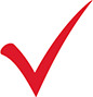 Red check mark symbol