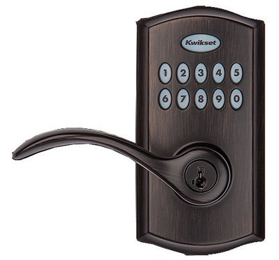 Kwikset 955PML SmartCode Electronic Lever Lock - Venetian Bronze