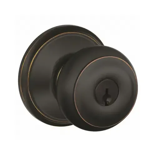 Schlage F51A Georgian Entry Knob - Aged Bronze