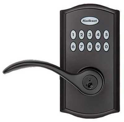 Kwikset 955PML SmartCode Electronic Lever Lock - Black