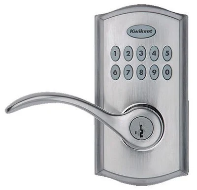 Kwikset 955PML SmartCode Electronic Lever Lock - Satin Chrome