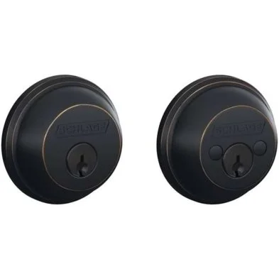Schlage B62NX716 Double Cylinder Deadbolt - Aged Bronze