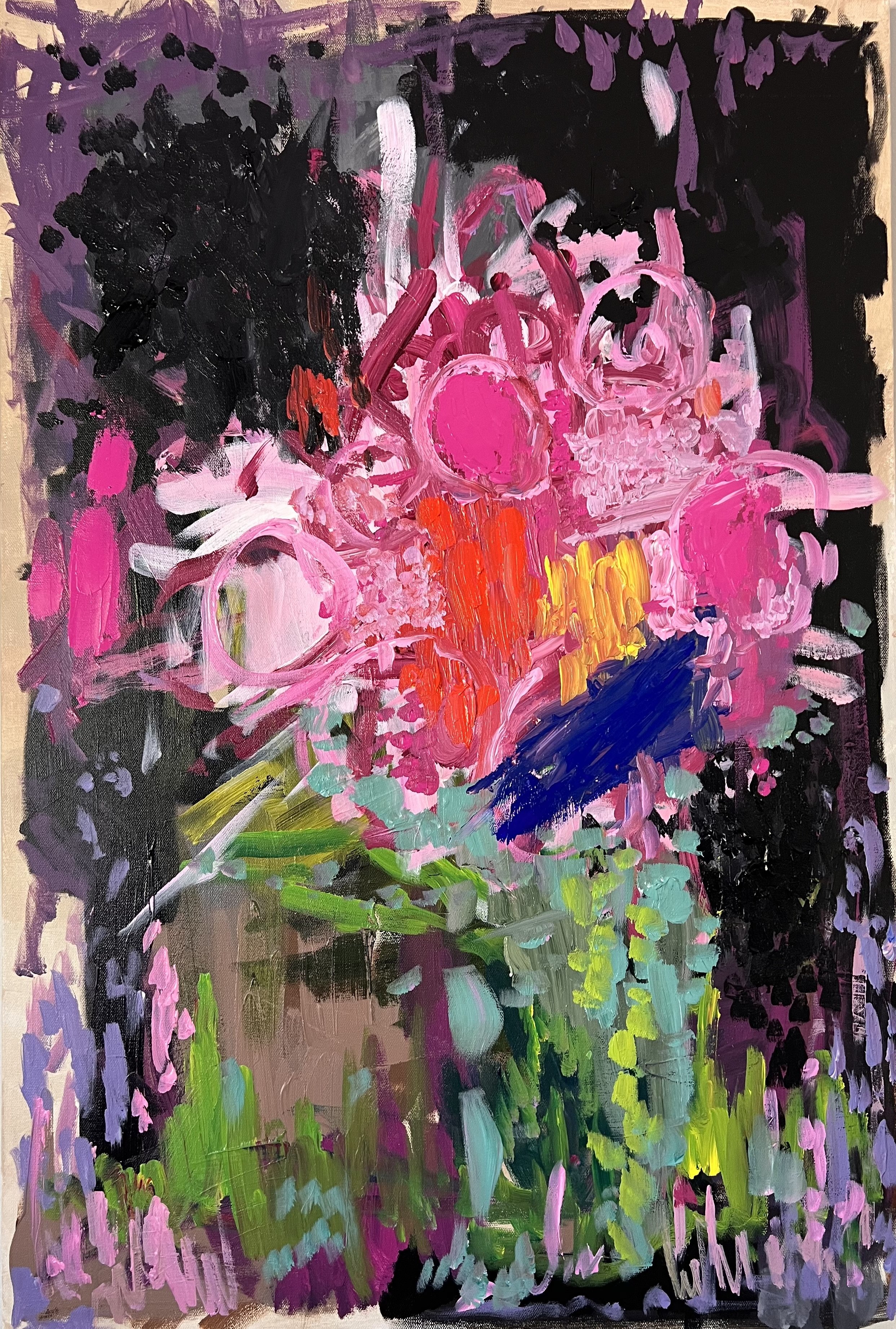 “Rainbow Brite”
37” x 24” x 1”
Acrylic on Canvas
"Colors make you happy!”