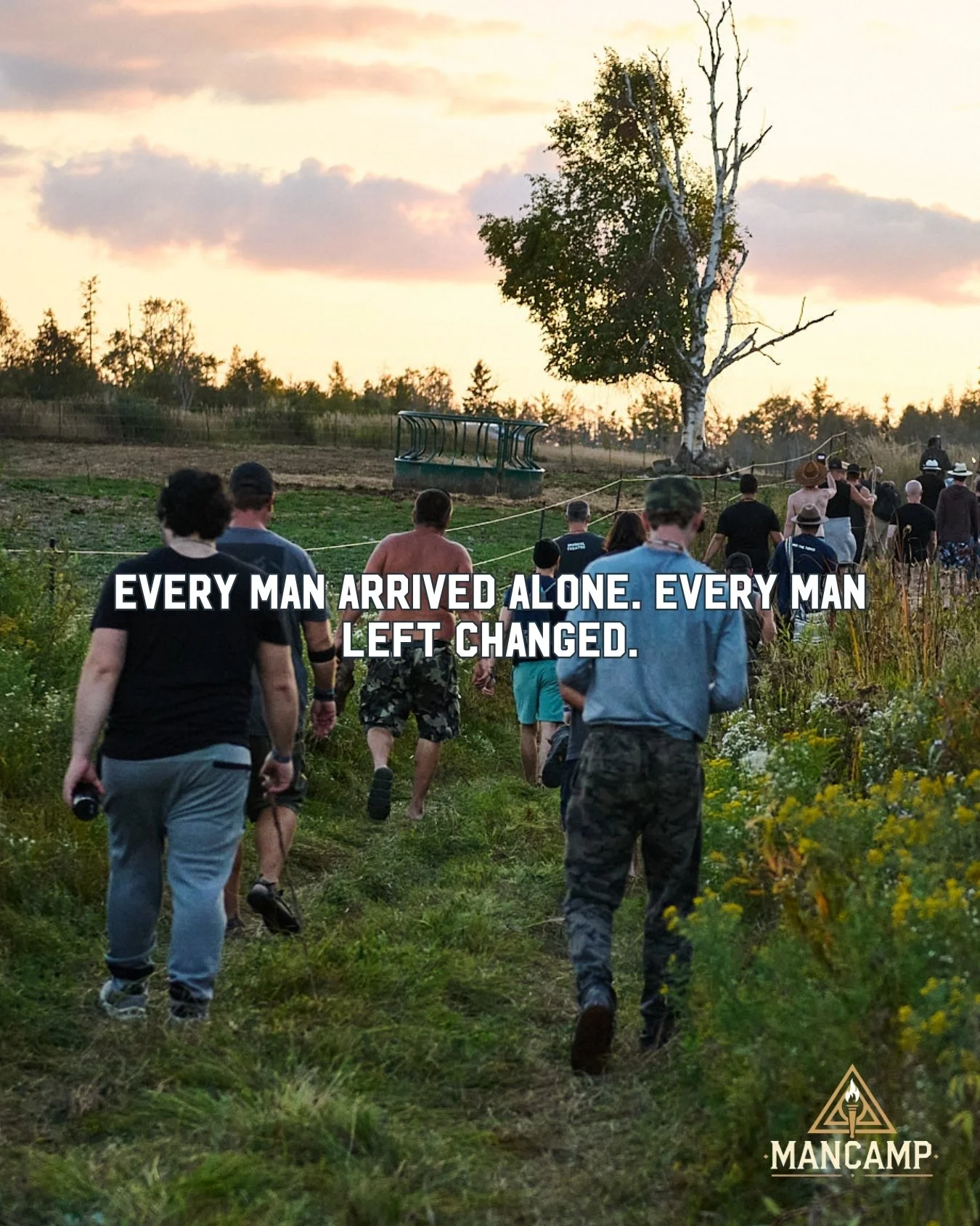 Every man arrived alone. Every man left changed.
Step one foot on the land and you&rsquo;re met with the same question: Can you show up as you are?

This is the journey of MANCAMP:
From the first arrival, through sacred ceremony, into real laughter, 