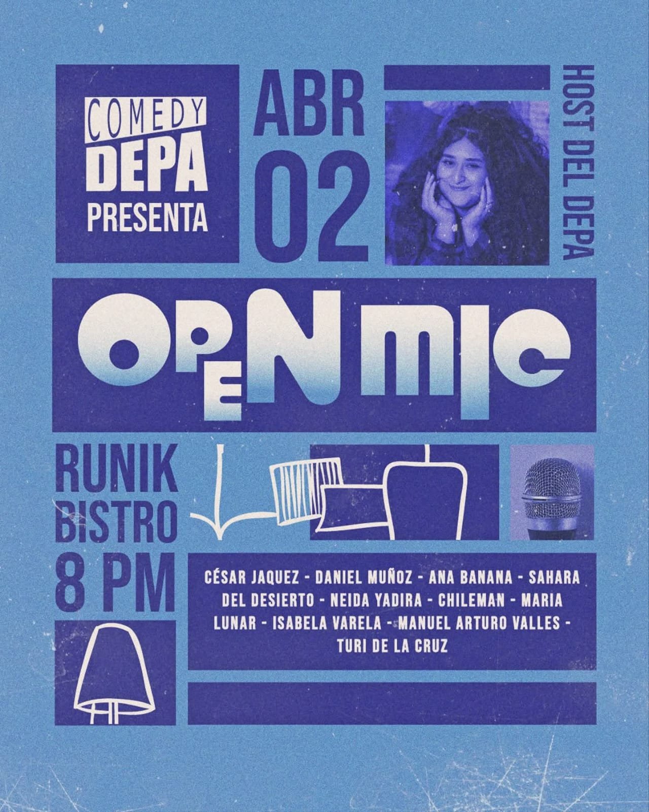 Noches de Open mic con JUDITH MEDINA (Entrada libre)