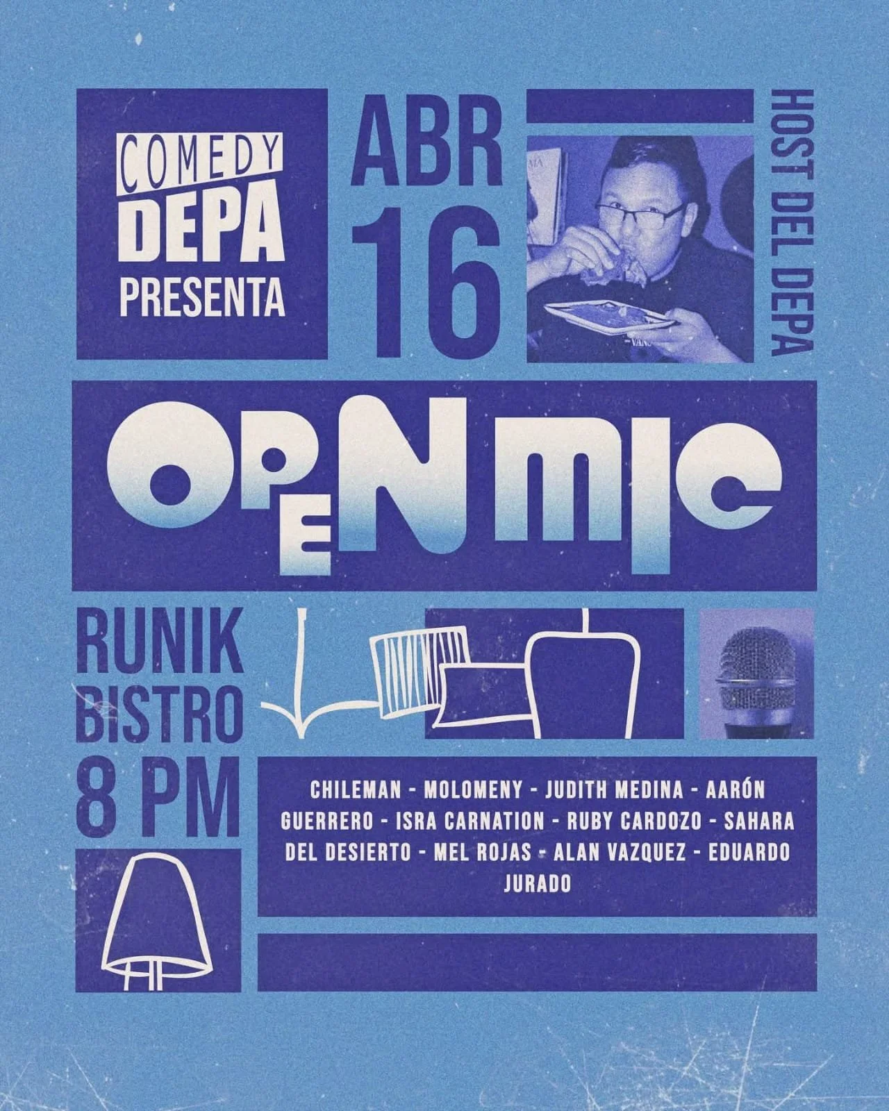 NOCHES DE OPEN MIC CON TURI DE LA CRUZ (Entrada libre)