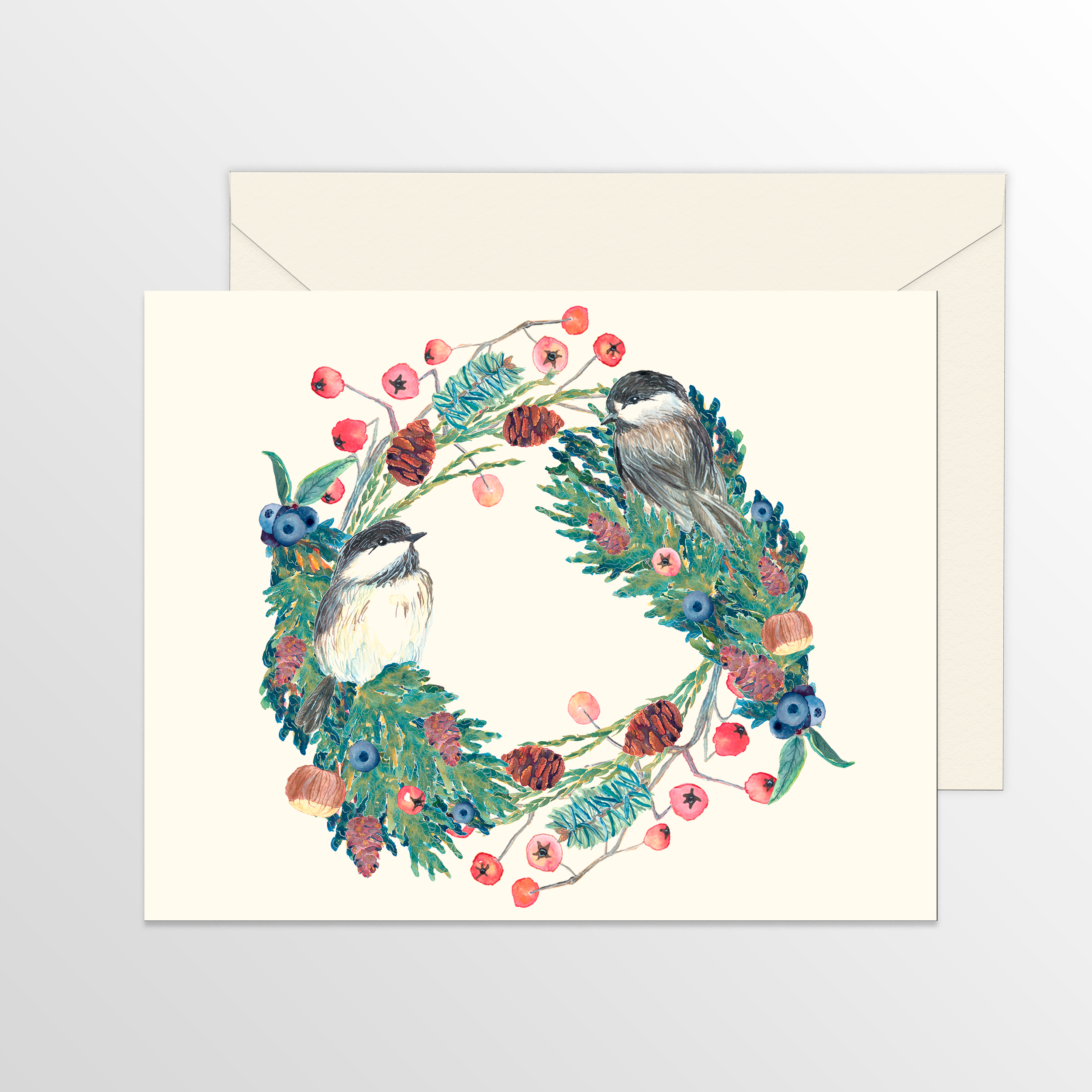 Winter Wreath Greeting Card Pack