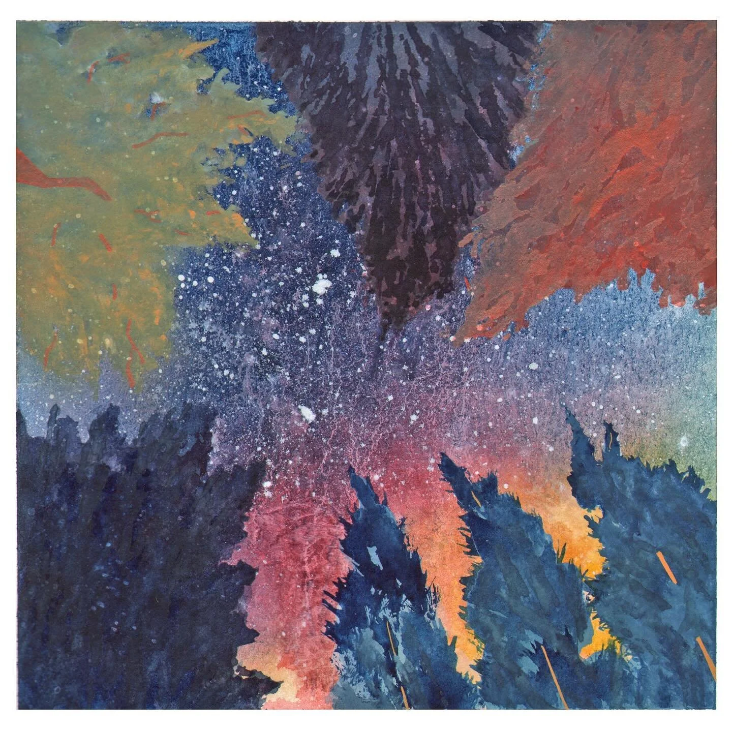 Secret Painting Release starts tomorrow! Here&rsquo;s how to access 16 new pieces:

1. Visit my website.
2. Join the mailing list. 
3. Get an email Friday morning w/ secret password! 
 

Dream Worlds, 6x6&rdquo;, watercolor on paper
Snake Spirit, 6x6