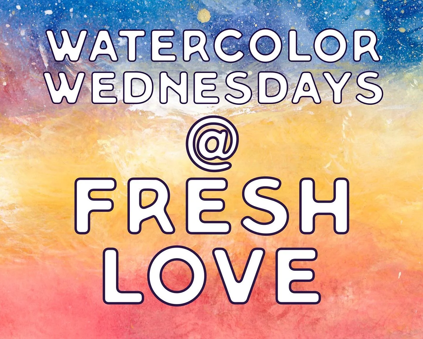 📣 Announcing a fun new experience coming to Fresh Love this Fall! 🍂 

Join artist, teacher and visionary, Erin LaCerra on October 8th at 6:30pm for Watercolor Wednesday! This monthly painting class will be reoccurring on the 2nd Wednesday of each m