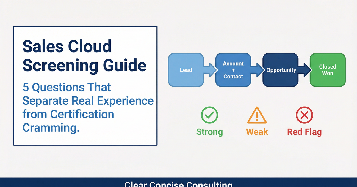 How to Know If Your Candidate Actually Knows Sales Cloud