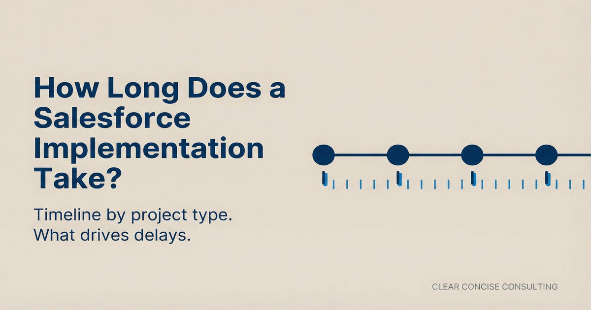 How Long Does a Salesforce Implementation Take?