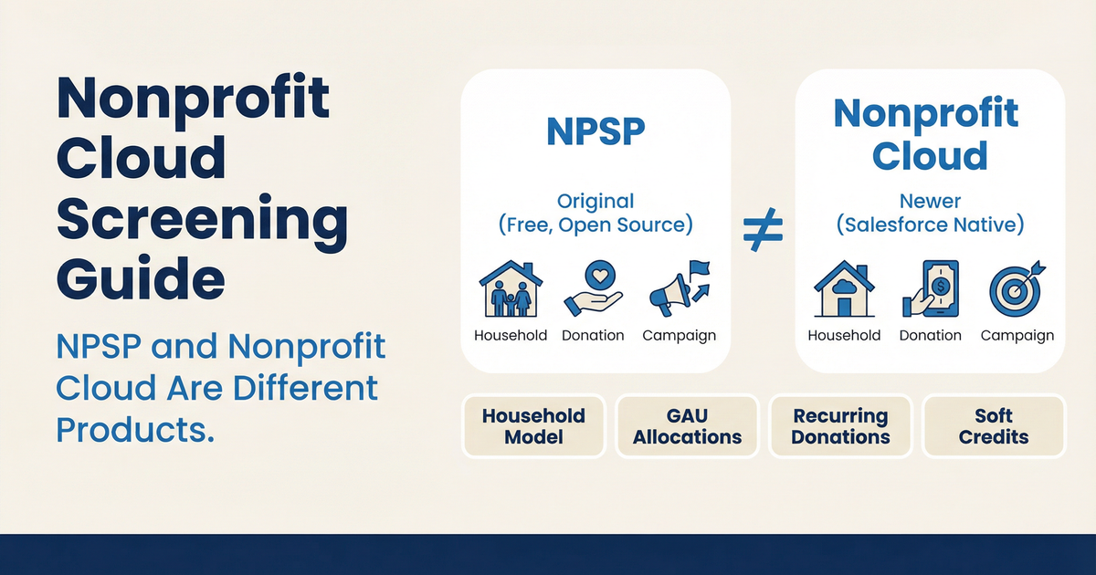 How to Know If Your Candidate Actually Knows Nonprofit Cloud