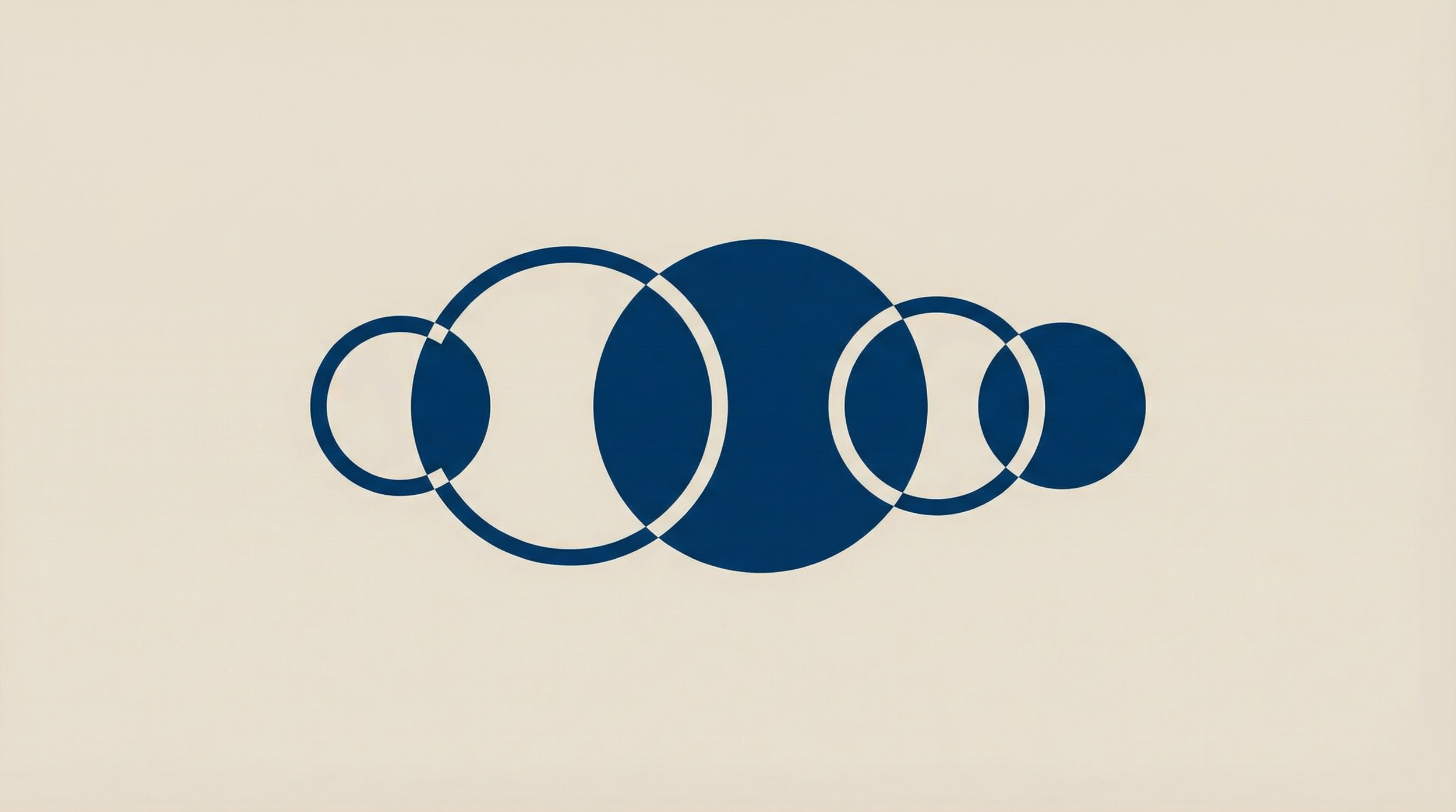 Overlapping circles merging into one representing Salesforce duplicate record management