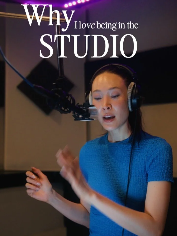 The studio is where the words, the stories, the characters, the musical lines, the instruments, and all the pieces that bring an idea to final creation come together. I love the anticipation and expectancy that hangs in the quiet. 

Silence and creat