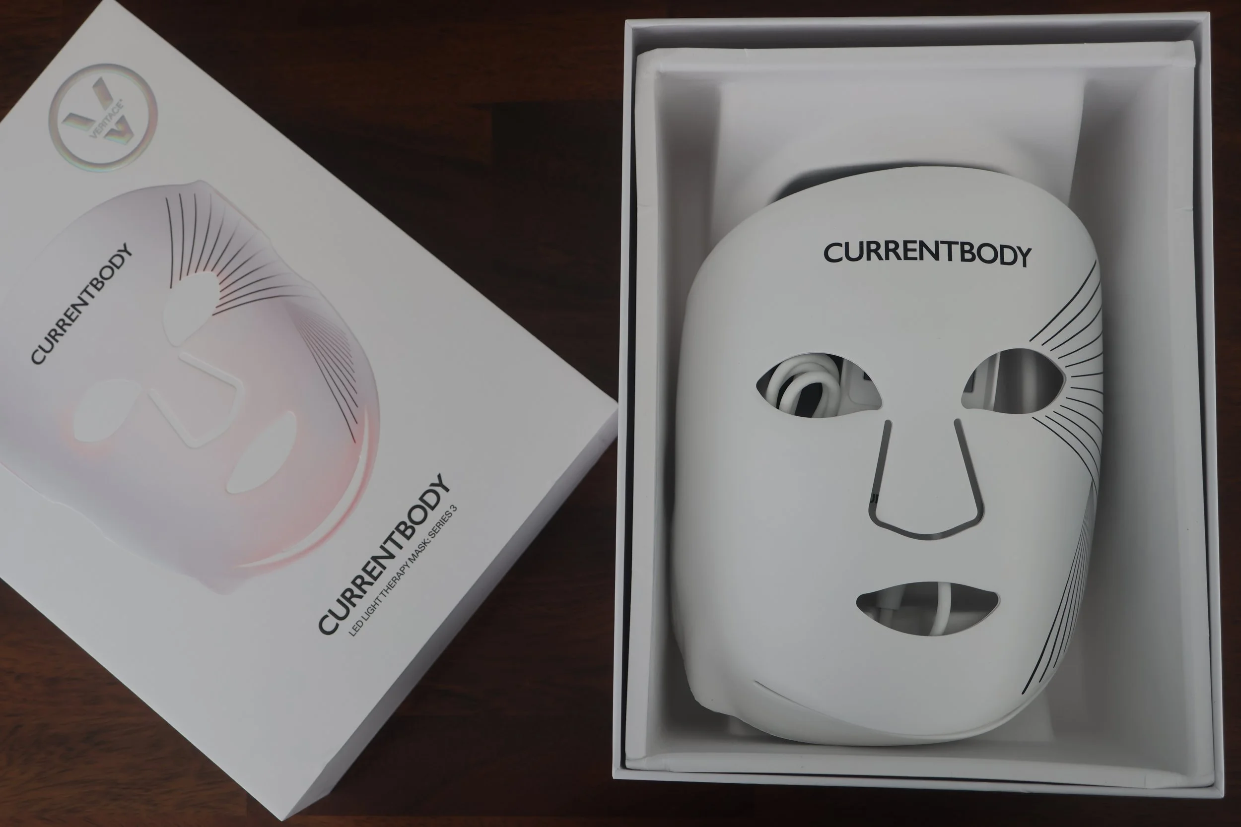 The newest CurrentBody LED series 3 face mask.