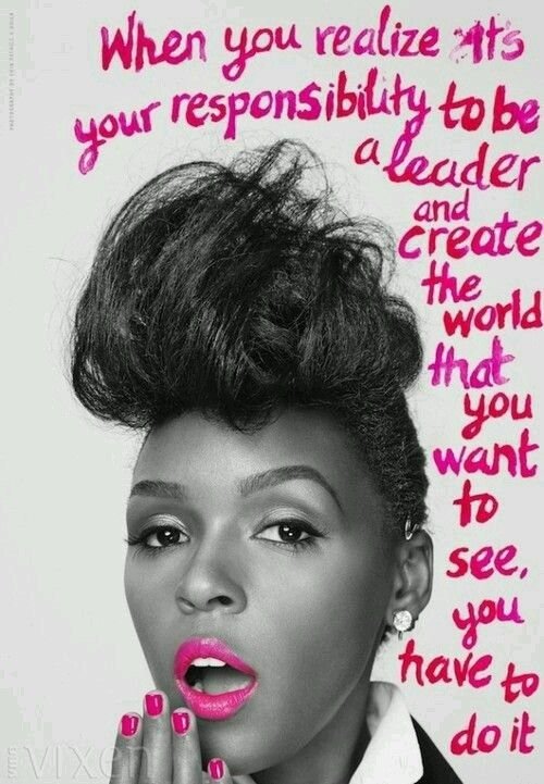 Artist Janelle Monae wears pink lipstick