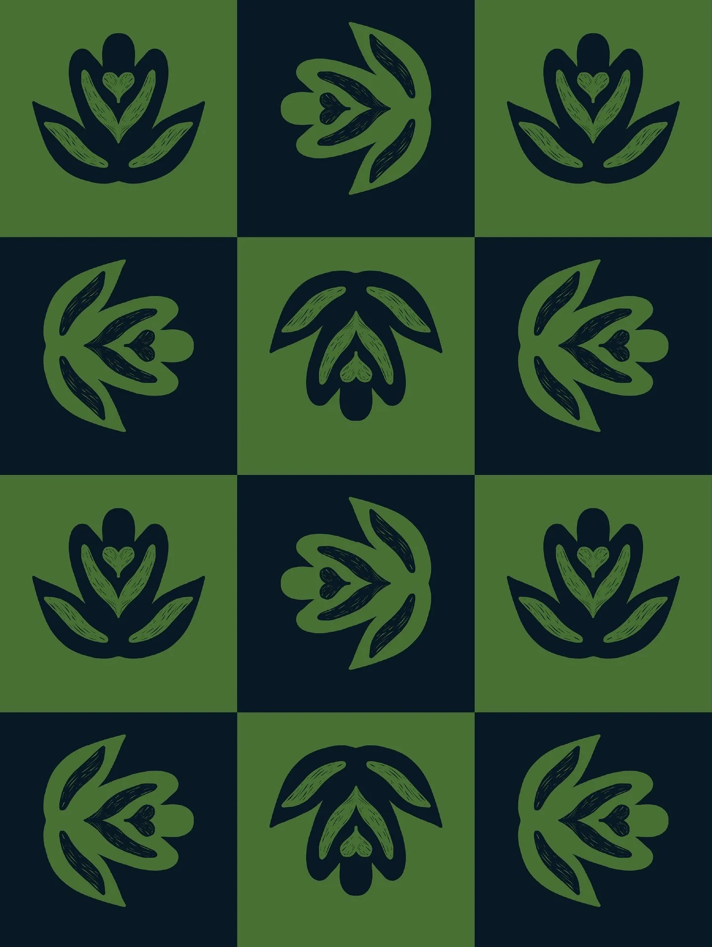 Loved my motif pattern so much, I decided to bring it into today&rsquo;s prompt for quilt block. Which is your favorite color? 

cottage core |  repeating pattern |  wallpaper |  fabric |  witchy |  block print |  floral |  botanical |  checkered |  