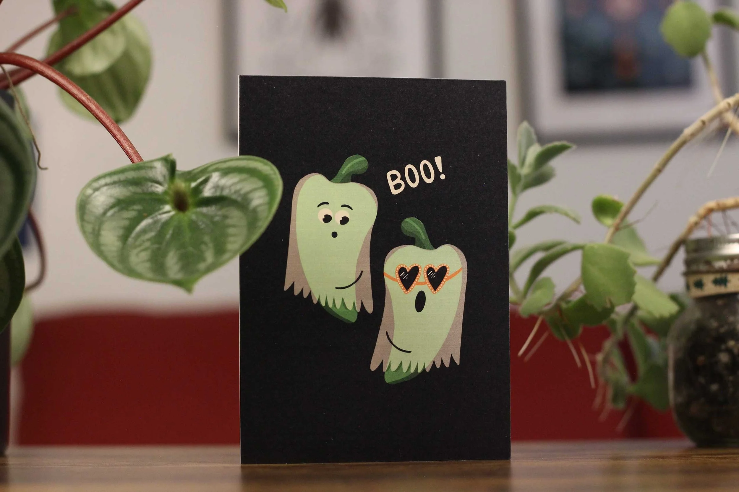 Ghost Pepper Greeting Card