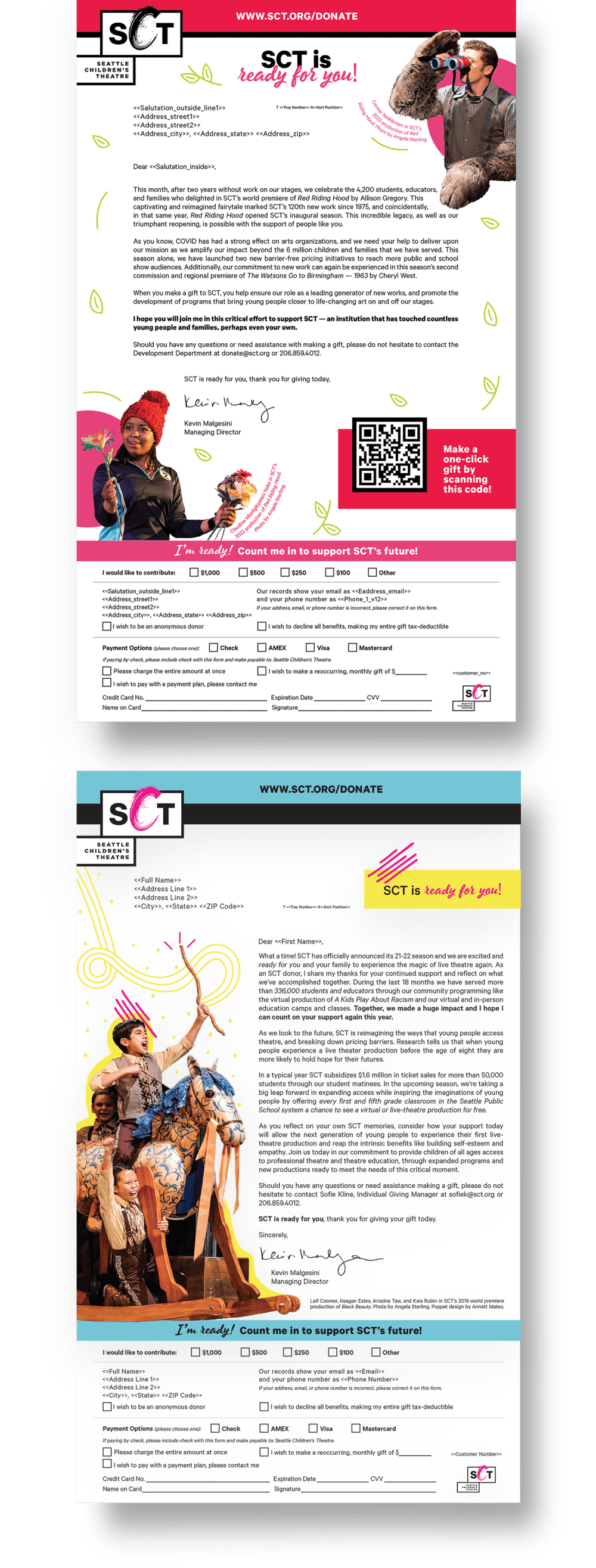 Mock up of a letter design by Alexis Morin