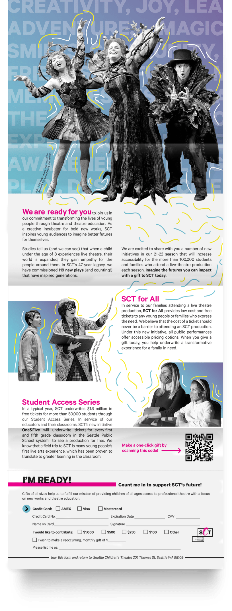 End of year mailer design for SCT by Alexis Morin